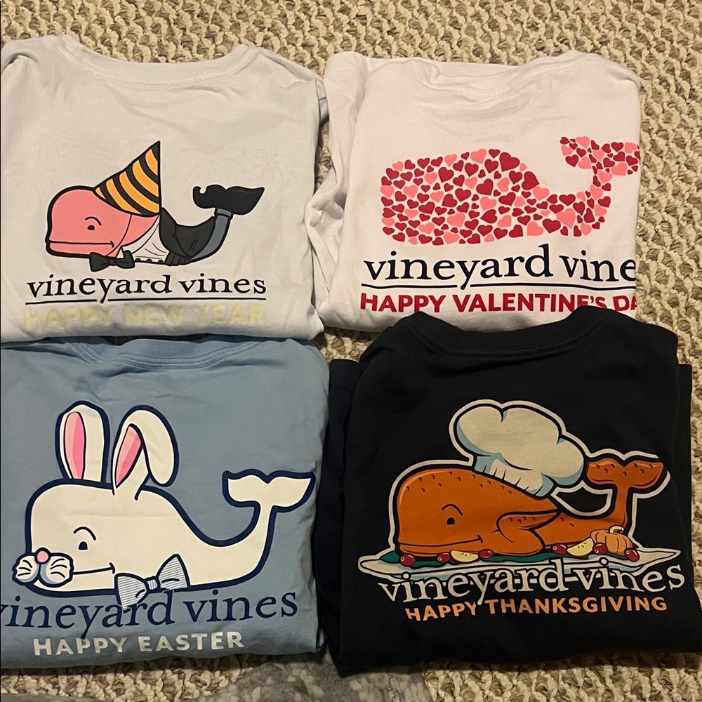 Vineyard Vines Festive Graphic T-Shirts Set